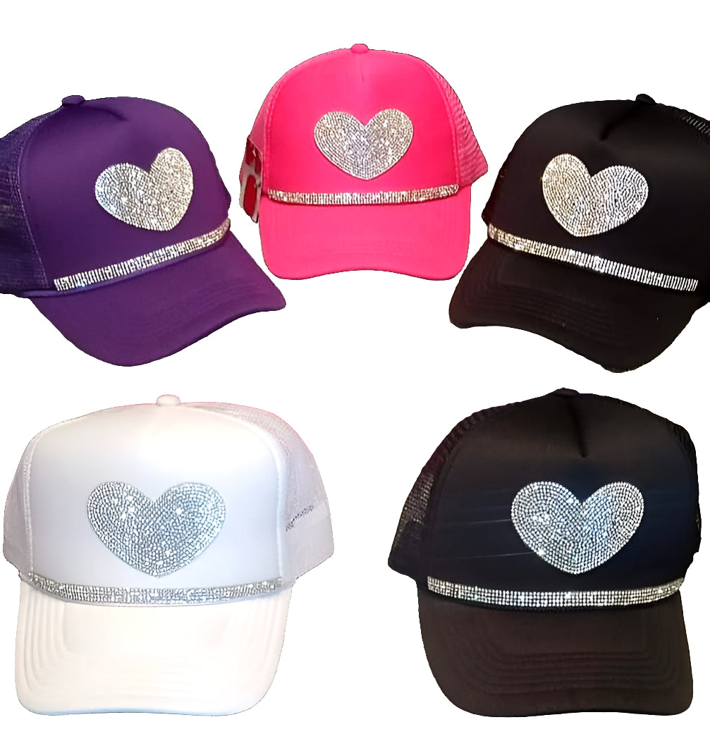 Stoned Custom Heart Trucker Hats