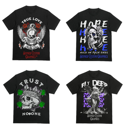 Stoned Custom Graphic  T-Shirts