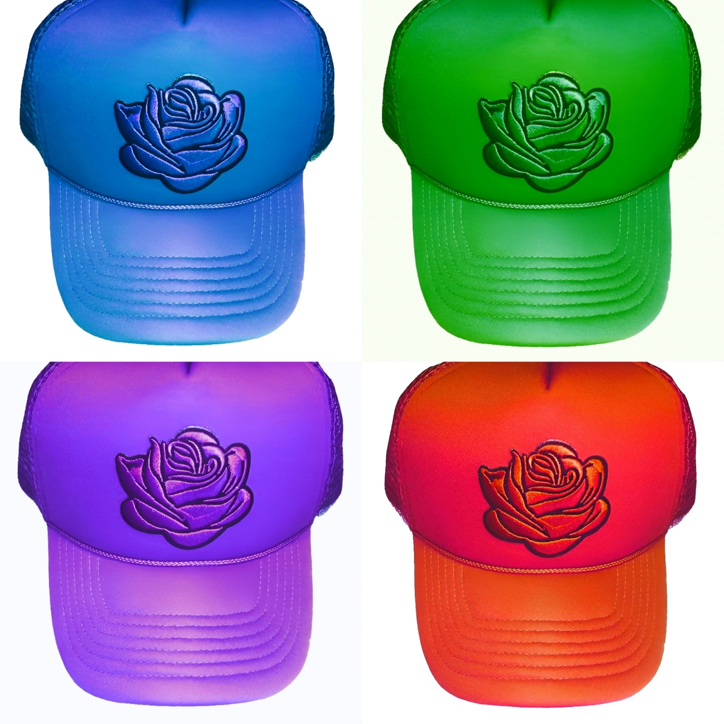 Rose Trucker Hats