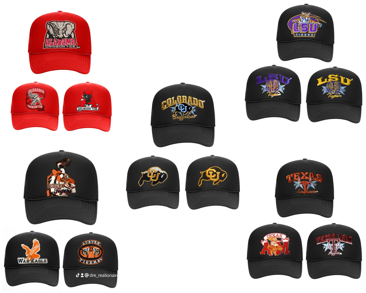 College Football Hats